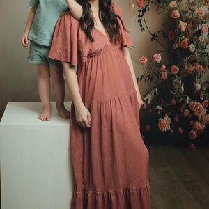Rose Taupe Maxi Dress